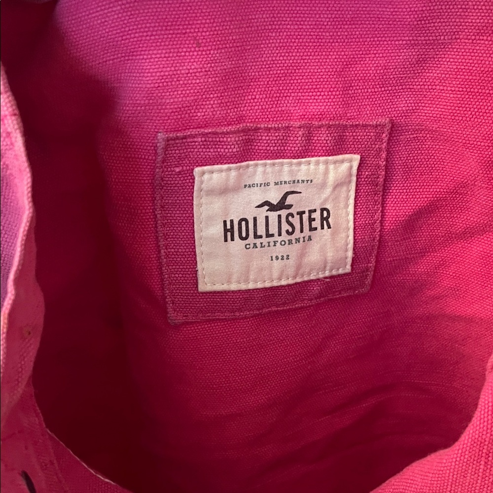 Hollister Vibrant Pink Tote with Cream Accents - Picture 4 of 6